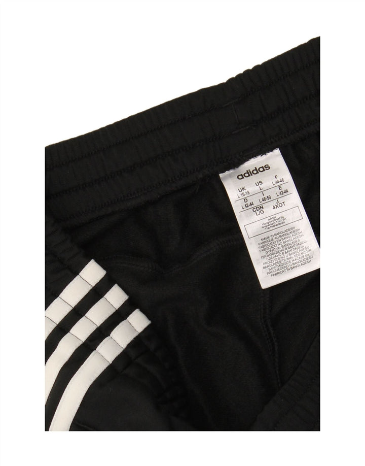 ADIDAS Womens Tracksuit Trousers UK 16/18 Large  Black Polyester