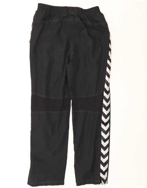 Hummel Mens Graphic Tracksuit Trousers Medium Black Polyester