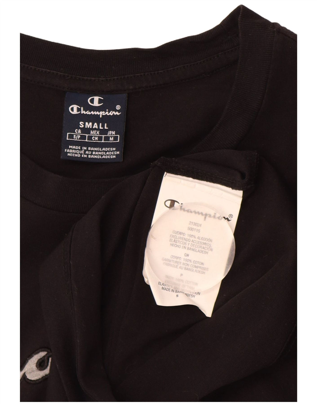 CHAMPION Herre grafisk T-shirt Top Lille sort bomuld