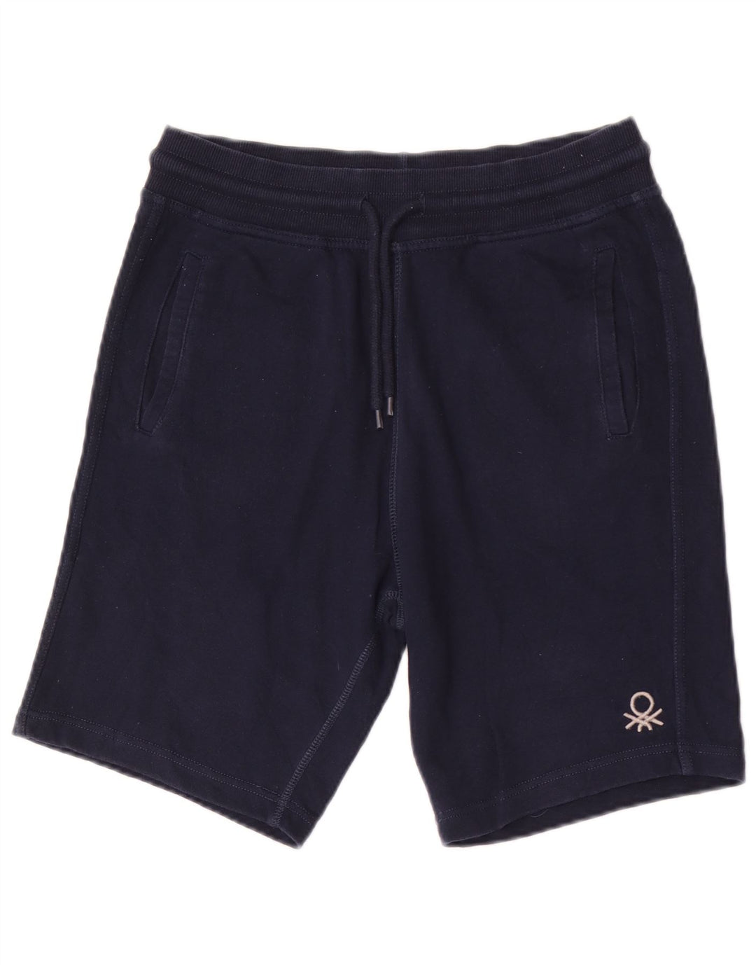 Benetton Herre Sportshorts Medium Navyblå Bomuld
