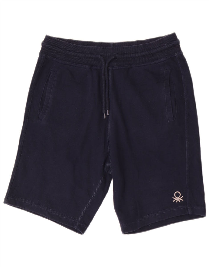 Benetton Herre Sportshorts Medium Navyblå Bomuld