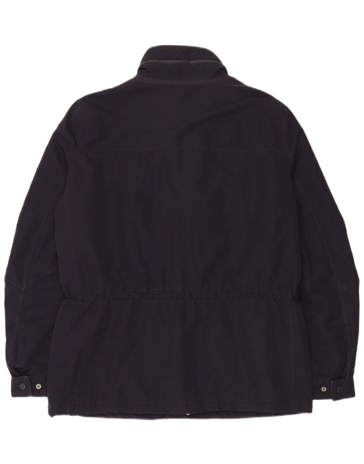 Geox Herre Hooded Utility Jacket UK 42 XL Navy Blue