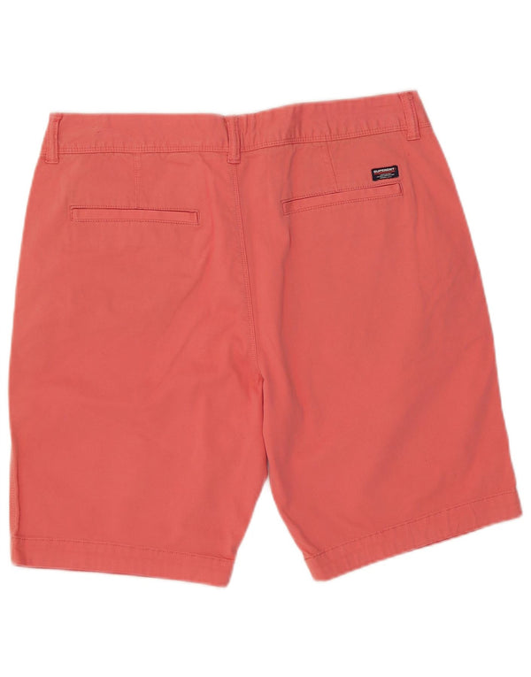 Superdry Chino Shorts til mænd W34 Large Pink Bomuld