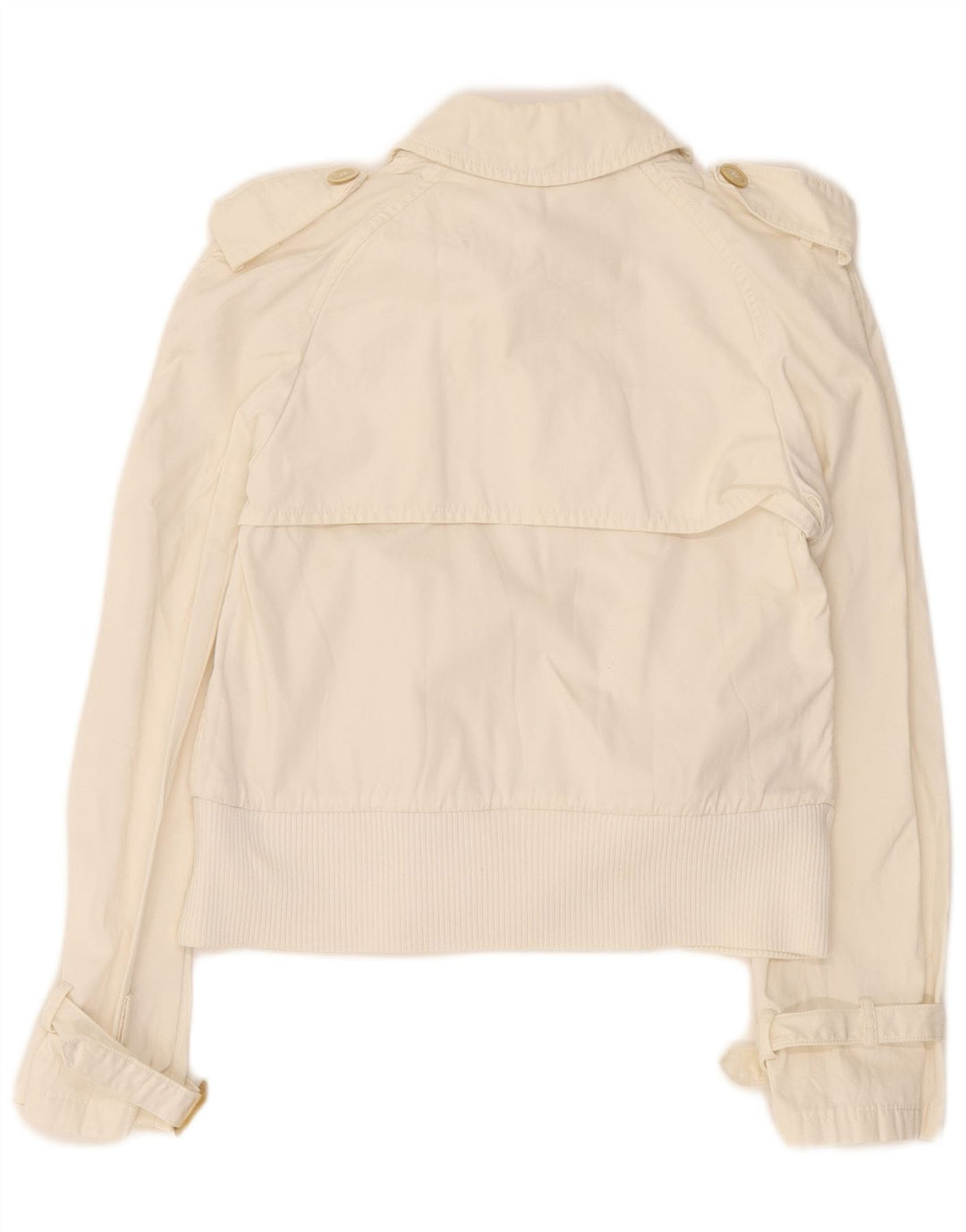 Rød Valentino Dame Crop Military Jacket IT 42 Medium Off White