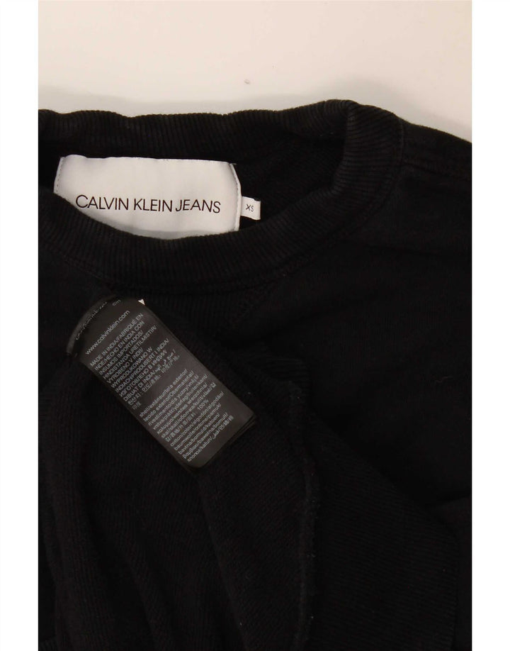 Calvin Klein Herre Sweatshirt Jumper XS Sort Bomuld