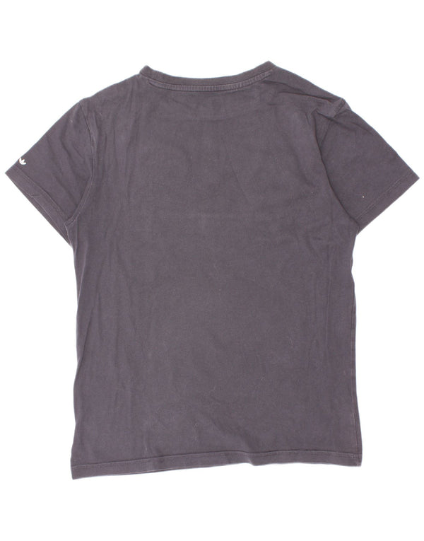 Adidas drenge grafisk t-shirt top 11-12 år sort bomuld
