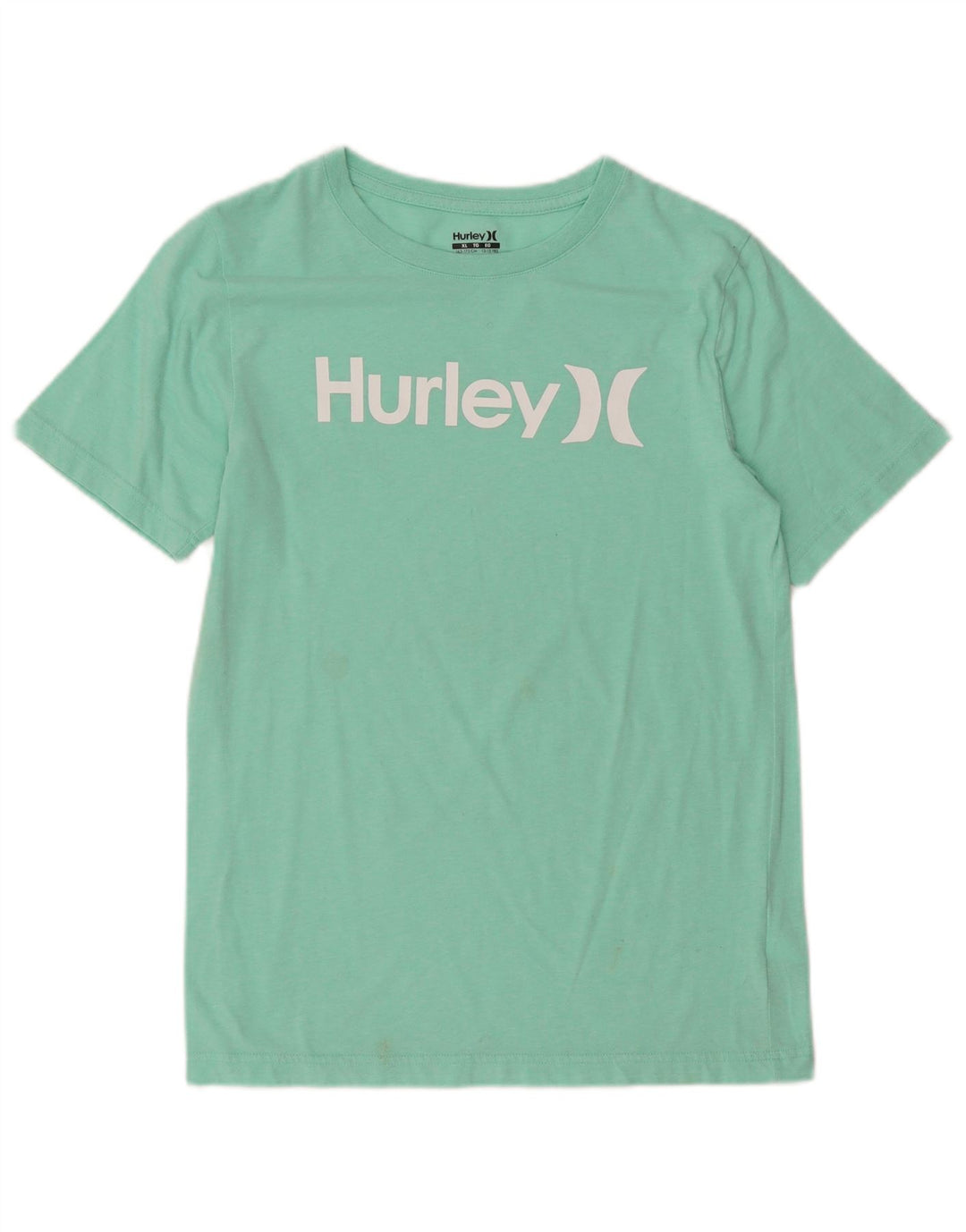 HURLEY Drenge Grafisk T-Shirt Top 13-14 år XL Grøn Bomuld