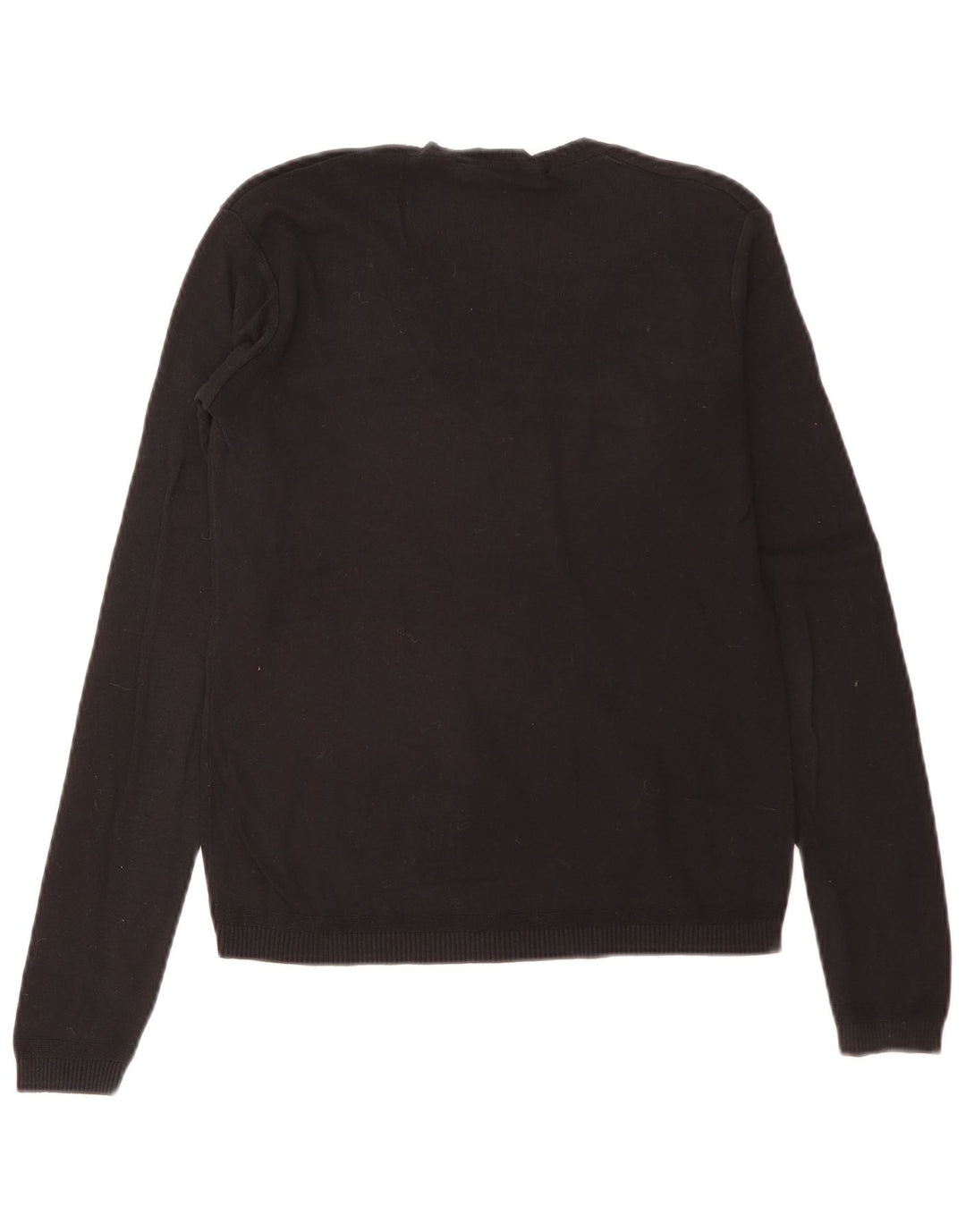 Benetton Dame V-hals sweater UK 12 Medium Sort