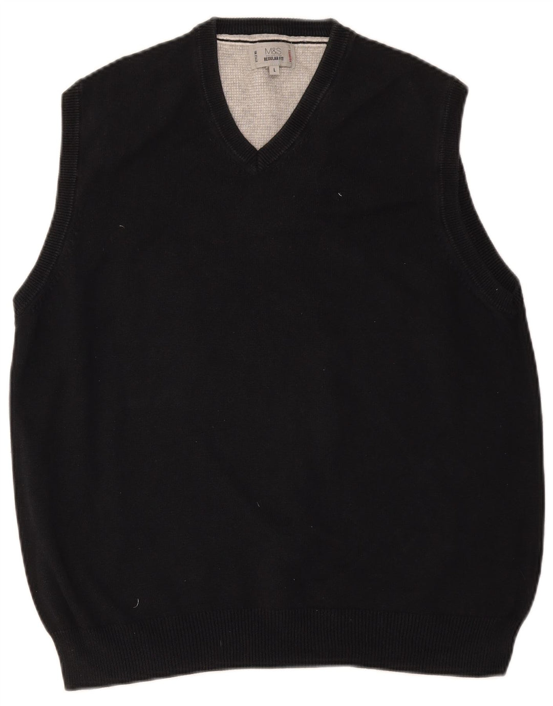 MARKS & SPENCER Herre Regular Fit Vest Tank Top Stor Sort
