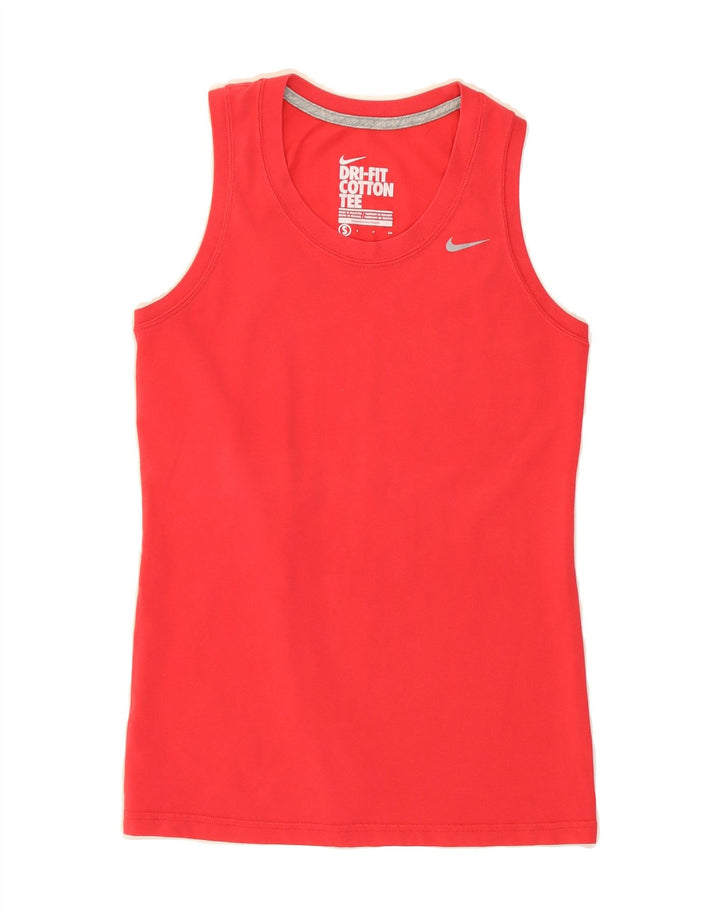 NIKE Womens Dri Fit Vest Top UK 10 Small Pink Vintage Nike and Second-Hand Nike from Messina Hembry 