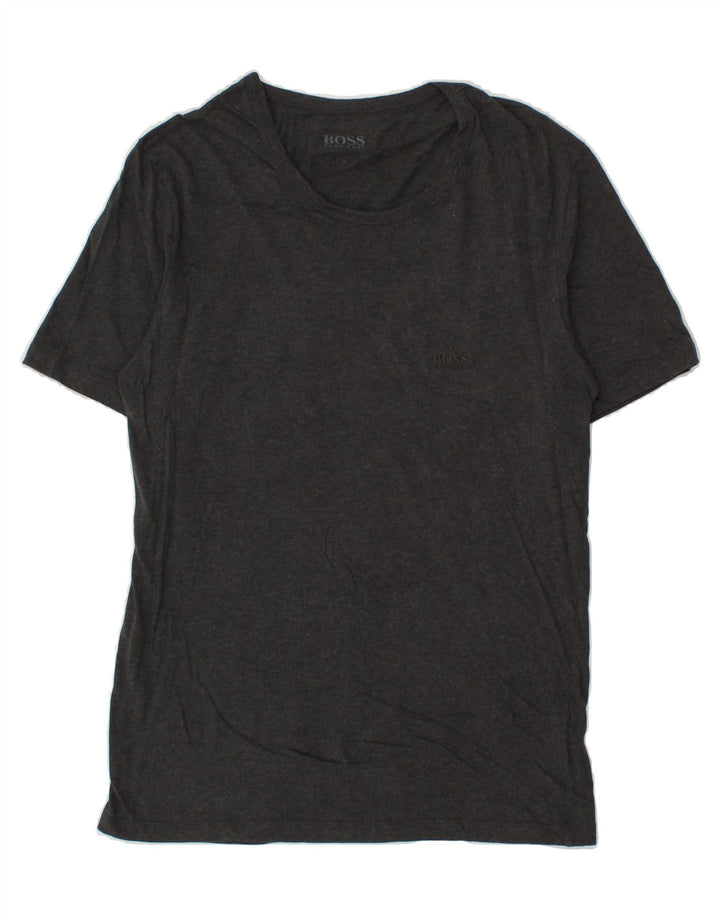 HUGO BOSS Mens T-Shirt Top Large Grey Cotton Vintage Hugo Boss and Second-Hand Hugo Boss from Messina Hembry 
