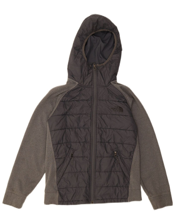 The North Face Boys Hættetrøje med lynlås 11-12 år Large Grå Colourblock