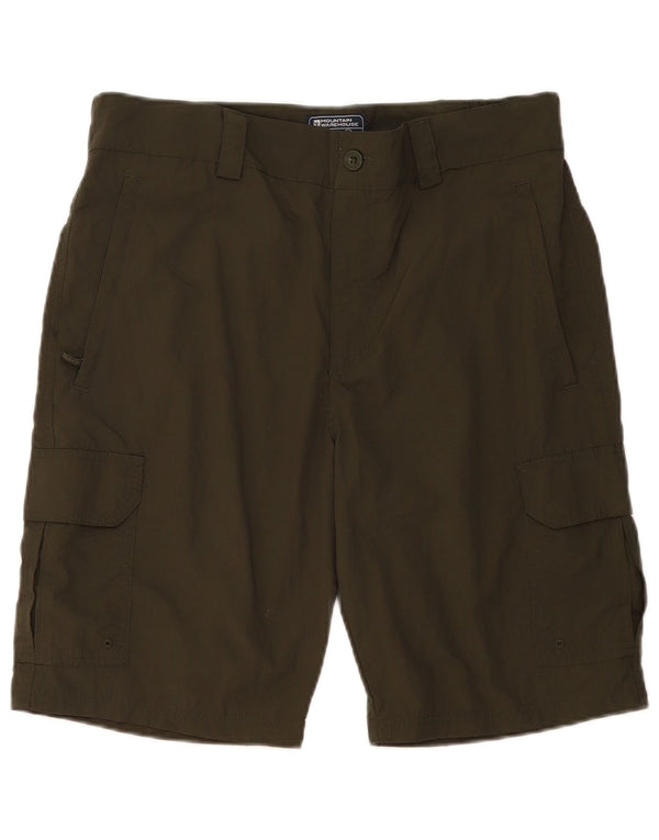 Mountain Warehouse Dame Cargo Shorts W34 Large Khaki Polyamid