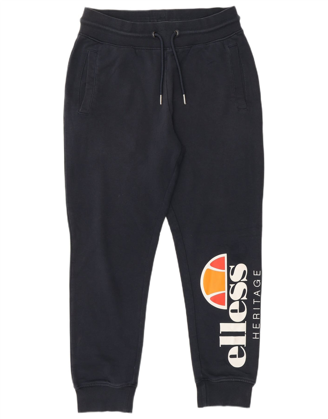 ELLESSE Womens Heritage træningsdragt Bukser Joggers UK 14 Medium Navy Blue