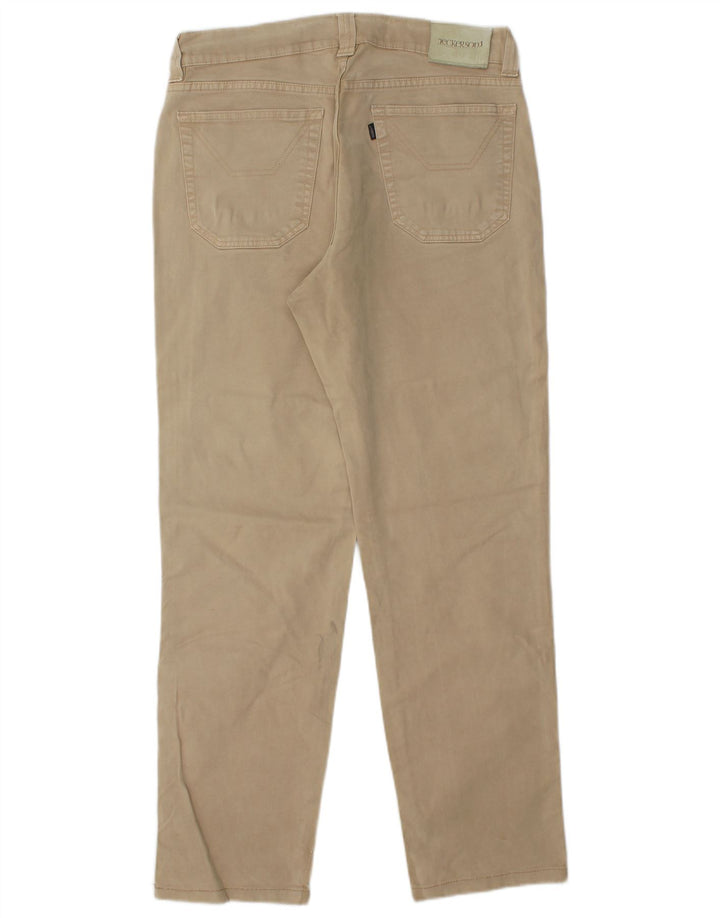 JECKERSON Mens Straight Jeans W33 L30  Beige Cotton