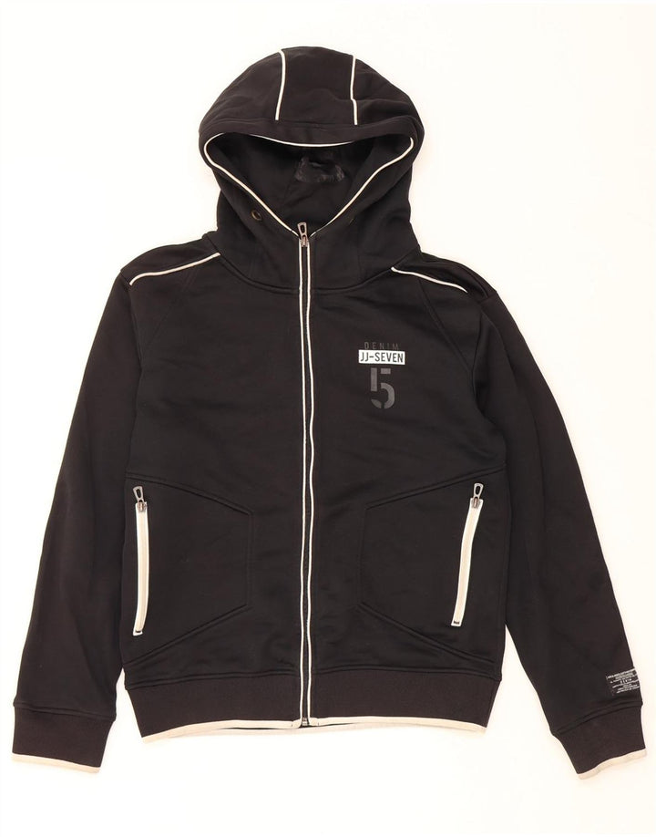 JACK & JONES Dame-hættetrøje med lynlås UK 14 Medium Black Colourblock