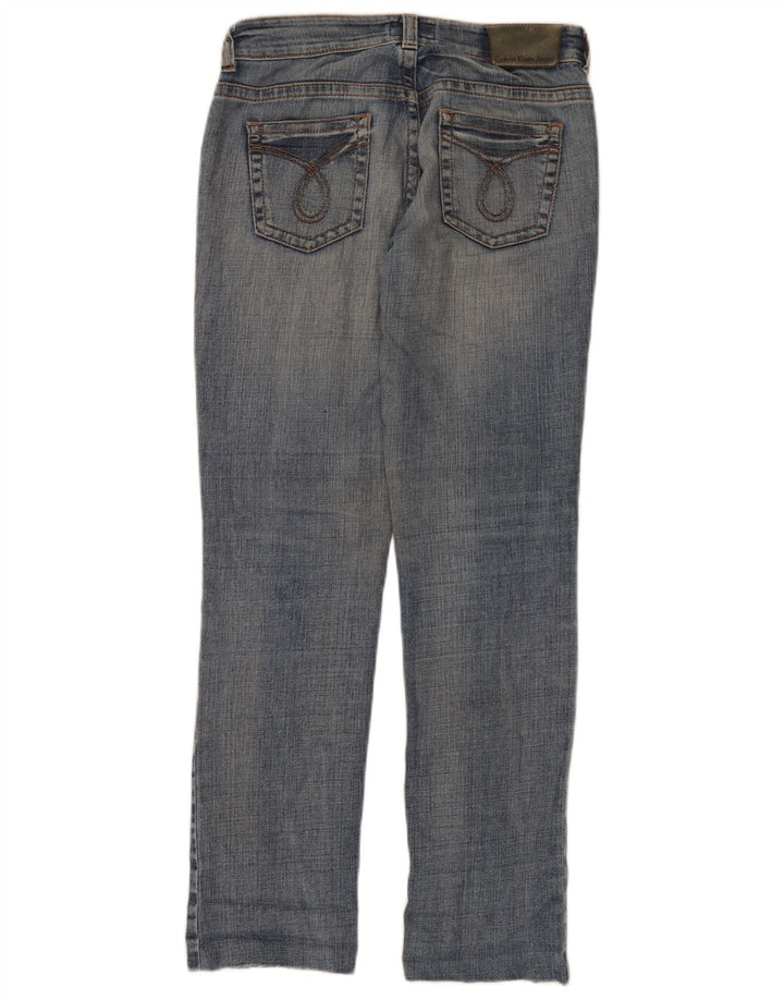 Calvin Klein Dame Slim Jeans W26 L30 Blå Bomuld