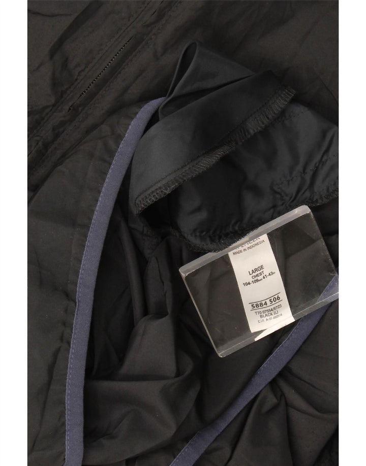 Marks & Spencer Herre Pullover Regnjakke UK 40 Stor Sort Polyester