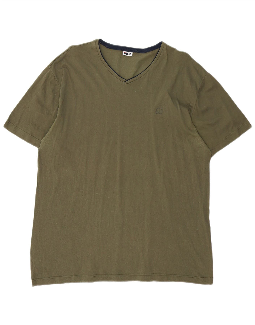 FILA Mens T-Shirt Top Medium Khaki