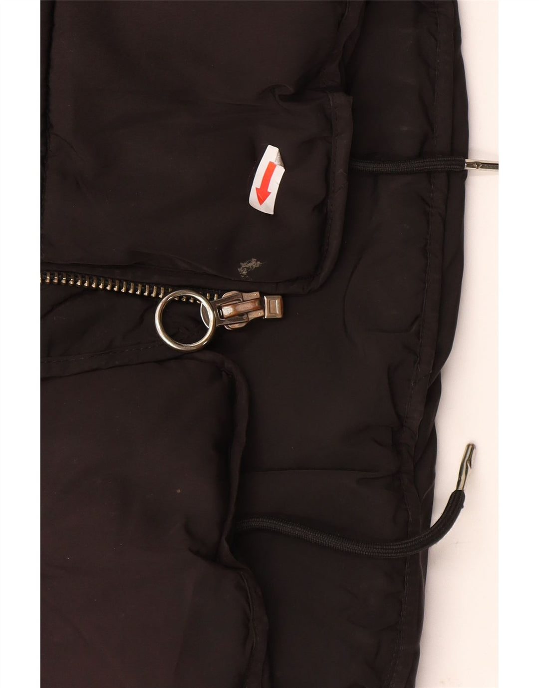 Topshop Dame Hætte Oversized Polstret Jakke UK 8 Small Black Polyester