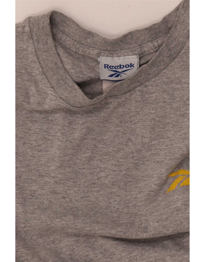 Reebok Herre Grafisk T-Shirt Top Lille Grå