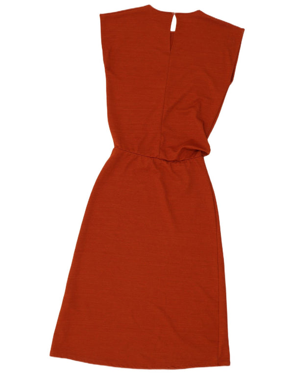 Zara Dame Maxi Dress UK 14 Medium Brun Polyester