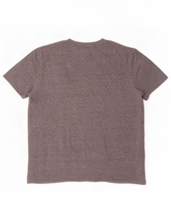Superdry T-shirt top til mænd 2XL grå nålestribet bomuld