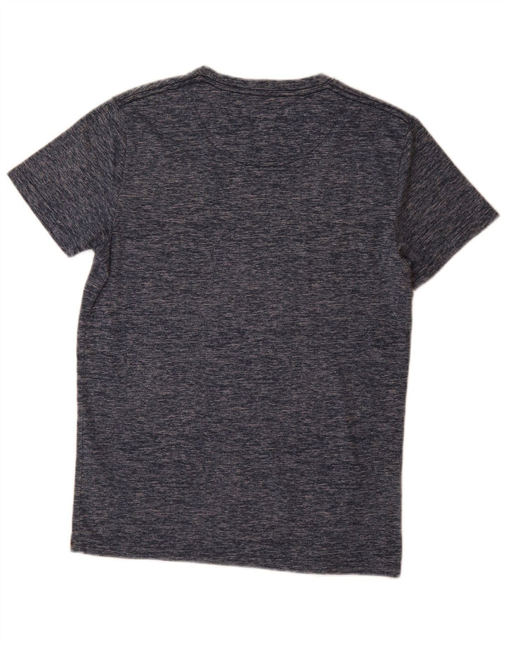HOLLISTER Herre T-Shirt Top Lille Navyblå Flecked Bomuld