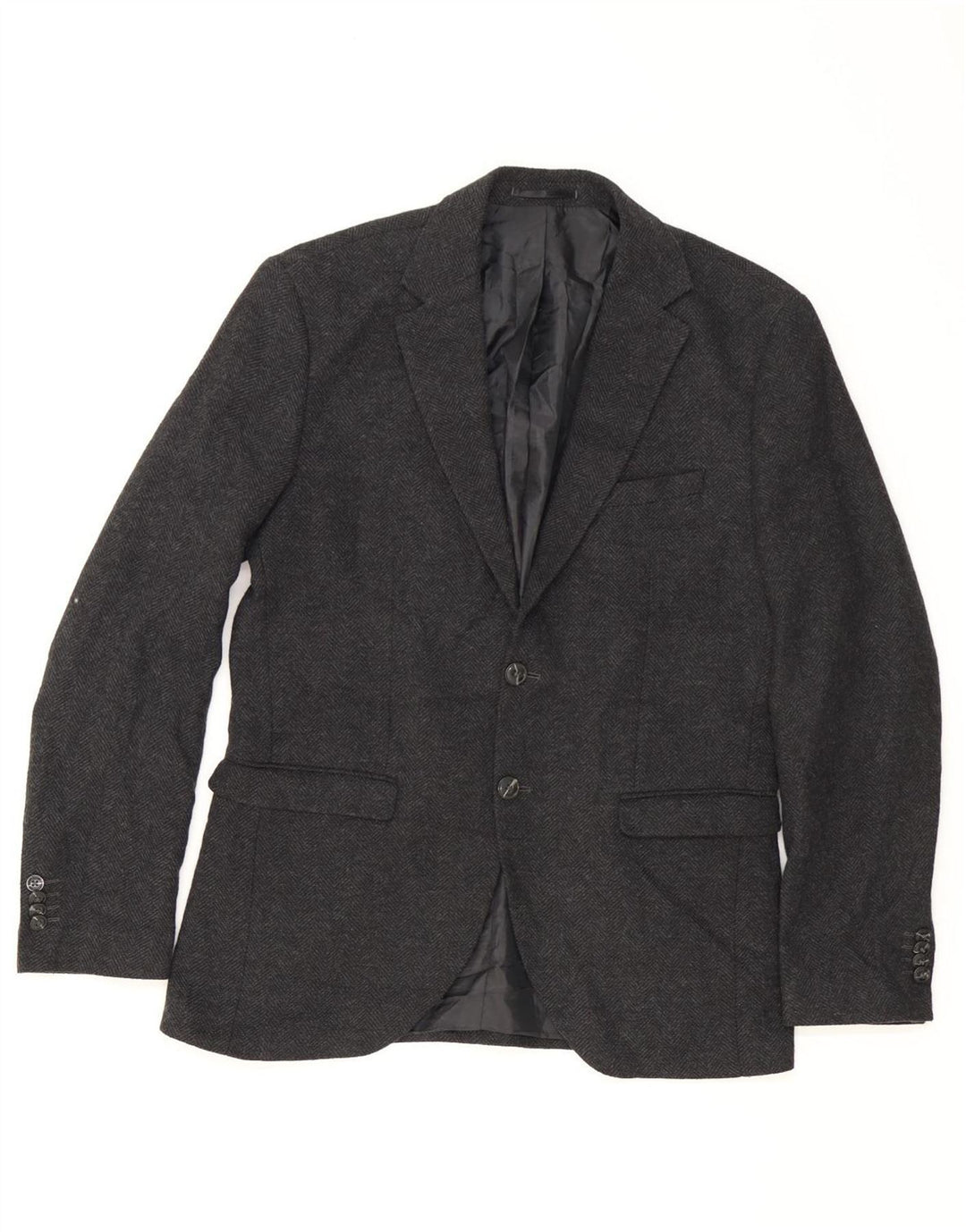 JACK & JONES Herre 2-knaps blazerjakke UK 42 XL Grå sildeben