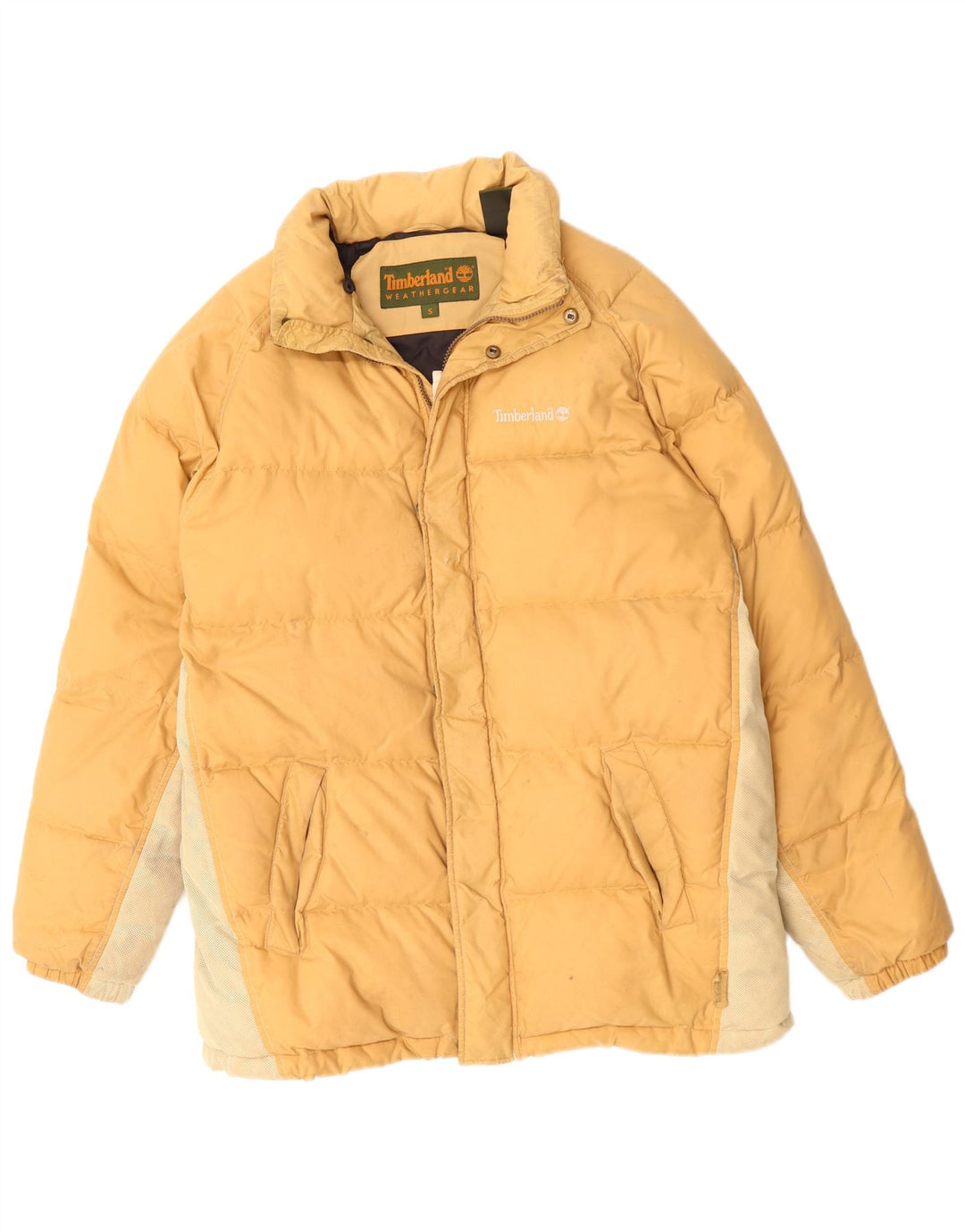 Timberland Herre Weathergear Oversized polstret jakke UK 36 Small Yellow