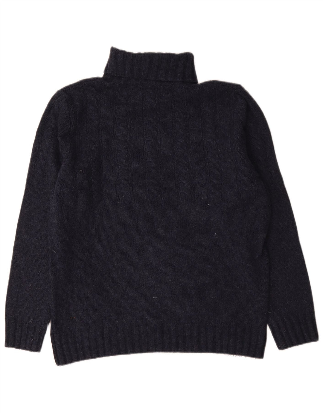 Barbour Herre rullehals sweater stor marineblå uld