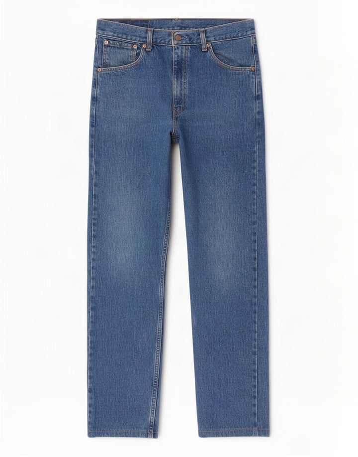 Levi's Herre 521 Straight Jeans W32 L32 Blå Bomuld