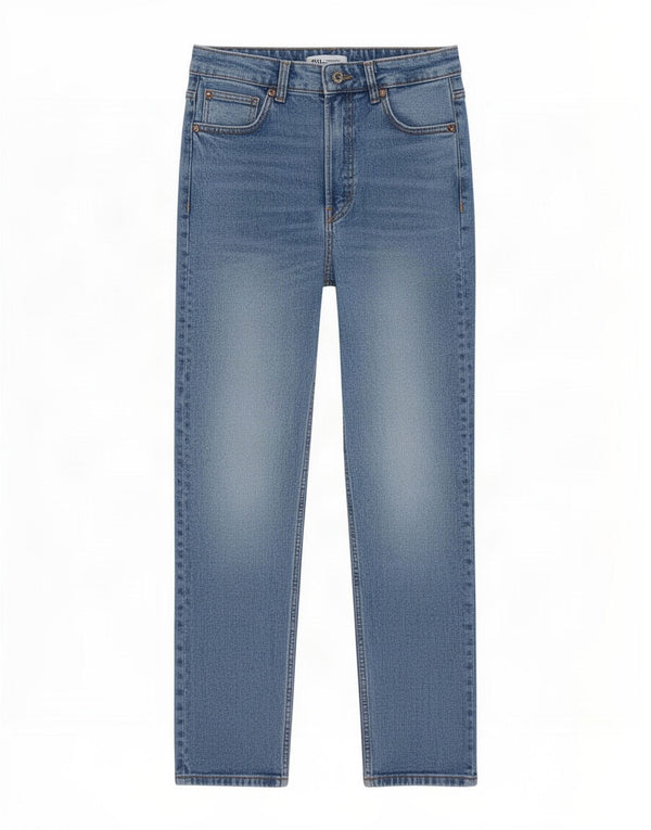 Zara Womens Tapered Jeans EU 34 2XS W24 L27 Blå Bomuld