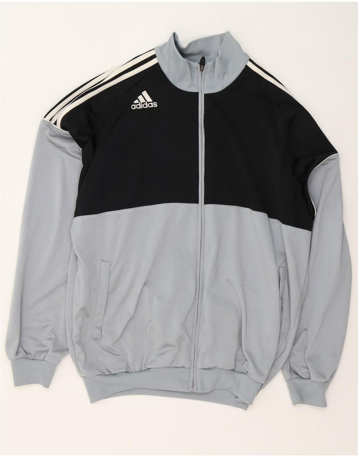 Adidas Træningsdragt til mænd Topjakke IT 44/46 Stor Grå Colourblock Polyester