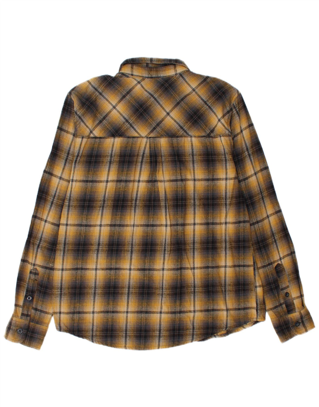 Mountain Warehouse Herre Flanelskjorte Stor gul ternet bomuld