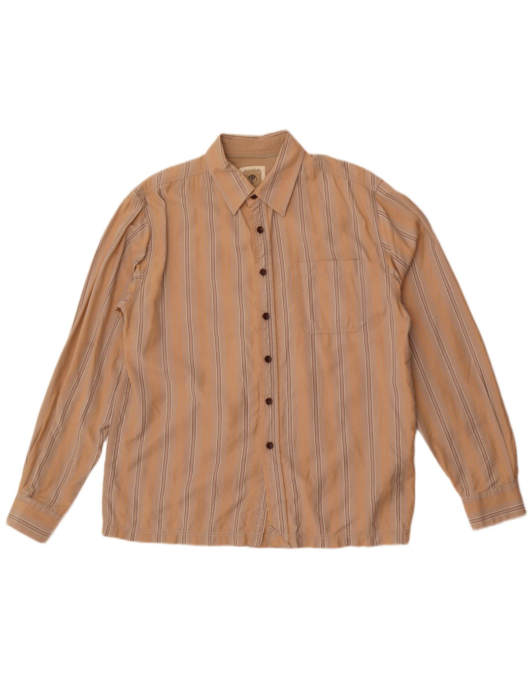Fat Face Herreskjorte Medium Beige Stribet Bomuld
