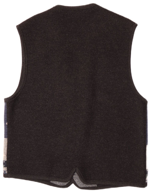 Giesswein Herre ærmeløs cardigan sweater EU 58 2XL Navy Blue Fair Isle