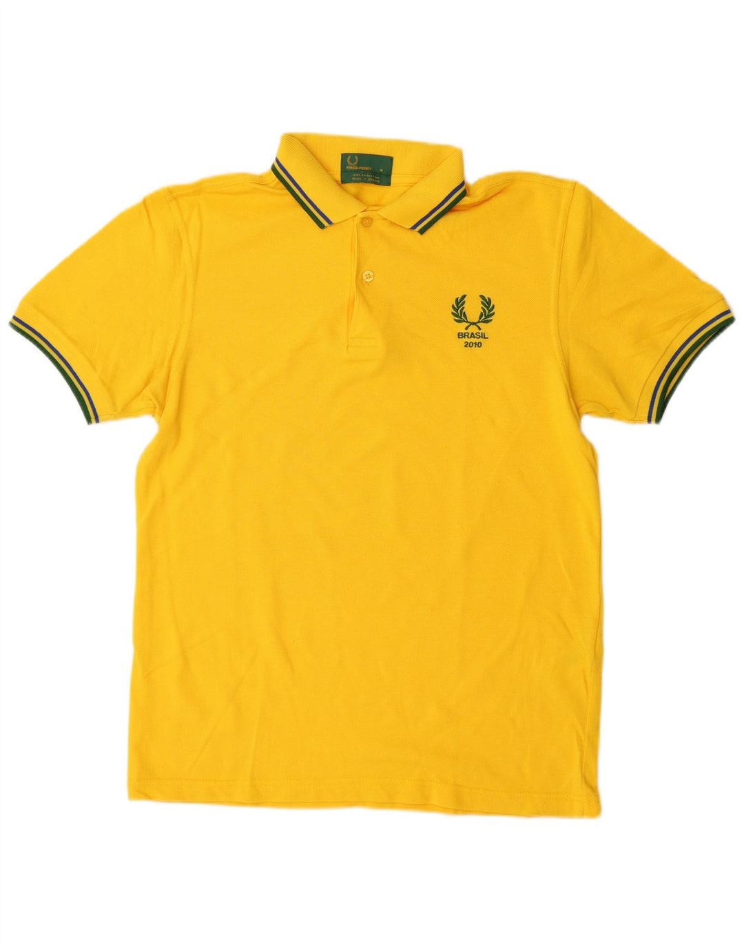 FRED PERRY Herre poloshirt Medium gul bomuld