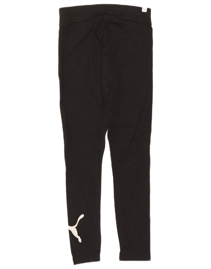 Puma Grafiske Leggings til kvinder UK 12 Medium Sort Bomuld