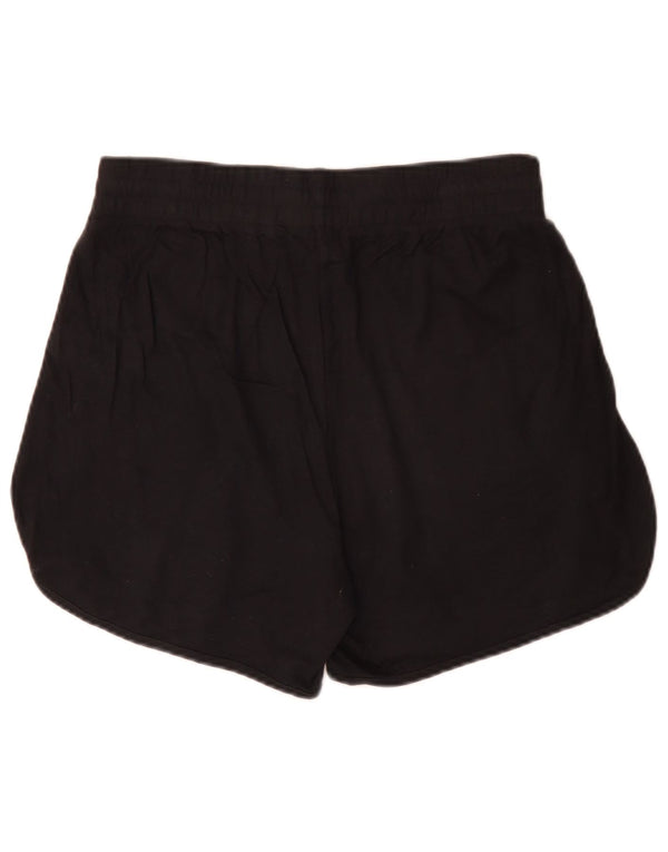 Hugo Boss Graphic Sports Shorts til kvinder UK 14 Medium Black Bomuld