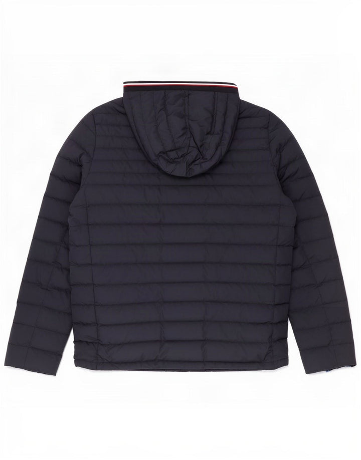 Tommy Hilfiger Herre hættepolstret jakke UK 40 Large Navy Blue Polyester