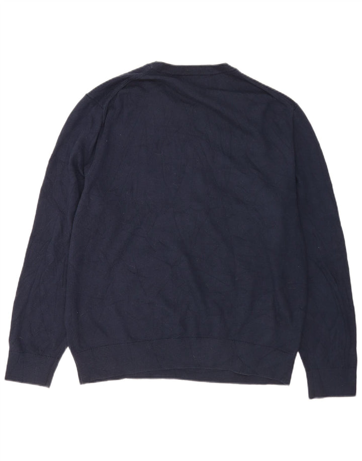 Nautica Herre Crew Neck Jumper Sweater Large Navy Blue
