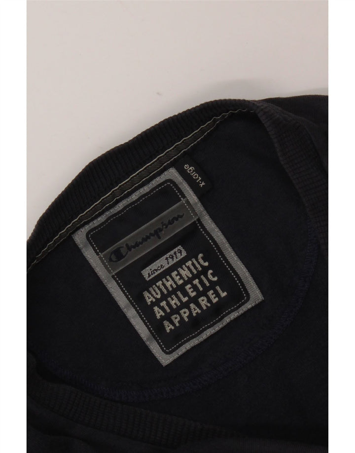 Champion Herre Top Langærmet XL Navy Blue