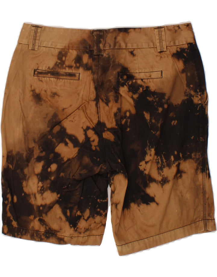 DOCKERS Womens Chino Shorts US 8 Medium W30  Brown Tie Dye Cotton Vintage Dockers and Second-Hand Dockers from Messina Hembry 
