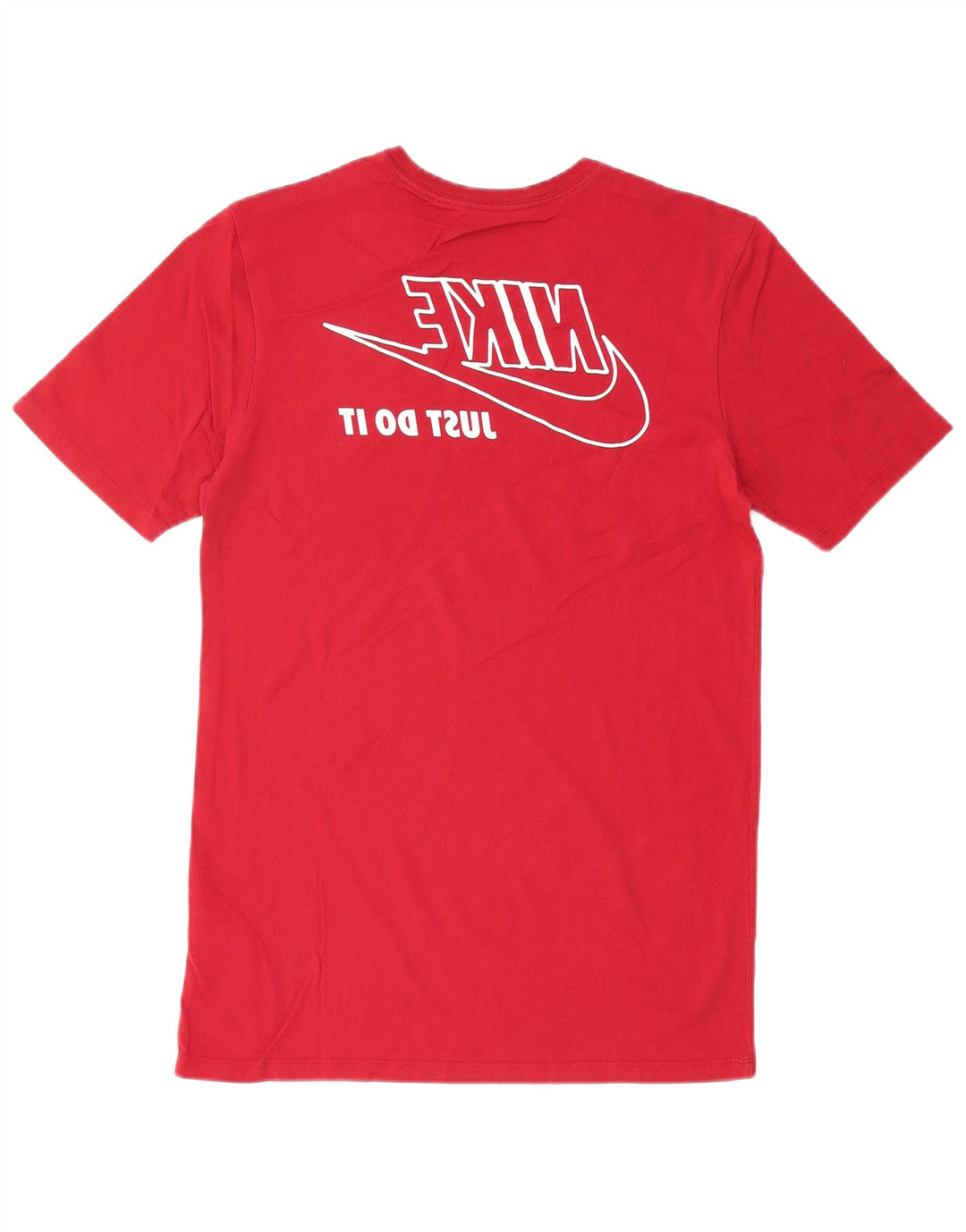 NIKE Mens Athletic Cut Graphic T-Shirt Top Small Red Cotton