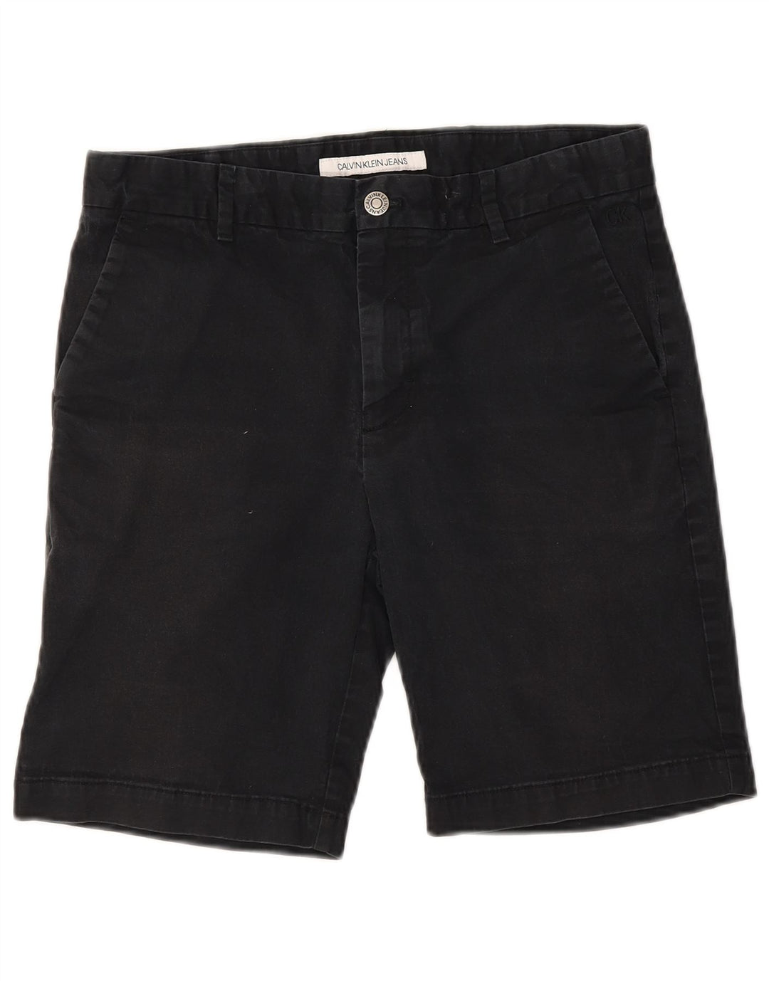 Calvin Klein Herre Chino Shorts W30 Medium Navyblå Bomuld