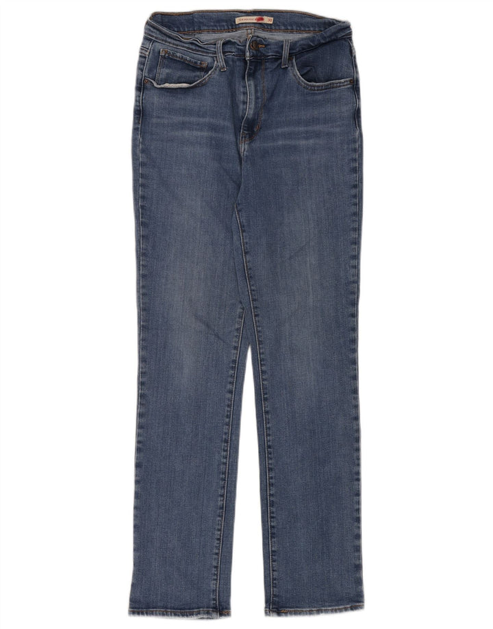 Levi's Womens 724 Højtaljede lige jeans W30 L28 Blå