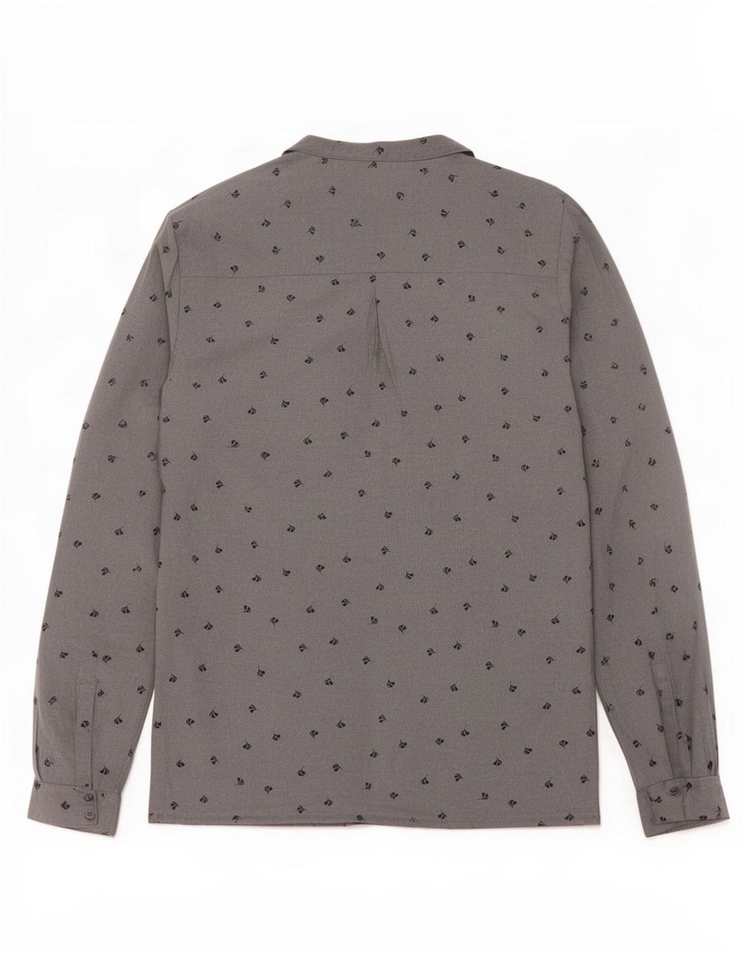 Rohan Dame Shirt Bluse UK 10 Small Grey Floral Polyester