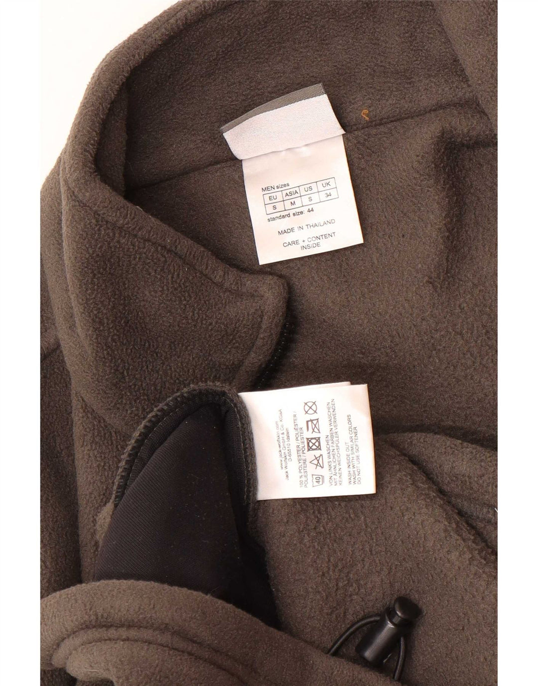 Jack Wolfskin Herre Liner Fleecejakke UK 34 Lille Grå Polyester