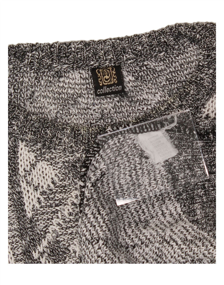 COLLECTION Mens Crew Neck Jumper Sweater 2XL Grey Argyle/Diamond Cotton Vintage Collection and Second-Hand Collection from Messina Hembry 